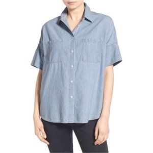 Madewell Blue Chambray Denim Ladies Shirt